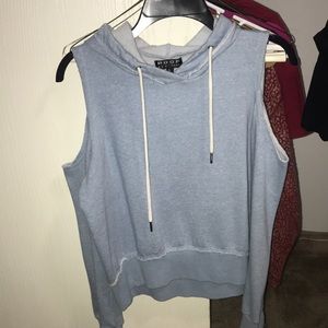 Shoulder-less sweatshirt
